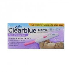 Clearblue Test d'Ovulation Digital 1 Hormone Boite de 10