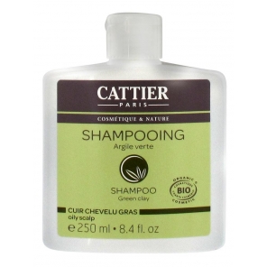 Cattier Shampooing Cuir Chevelu Gras Argile Verte 250 ml