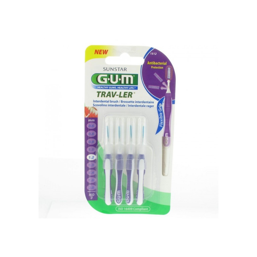 Gum brossettes proxabrush trav-ler 1,2 mm x 4