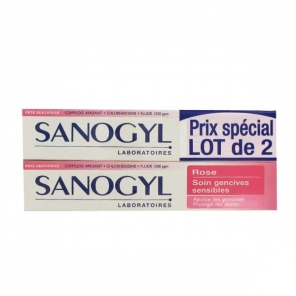 Sanogyl rose soin gencives sensibles 2 x 75 ml 