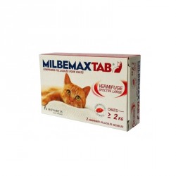 Milbemax Tab Chats 2 Kg et Plus 2 Comprimés