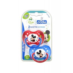 Dodie Sucettes Anatomiques Silicone +18 Mois Mickey Lot de 2 A65