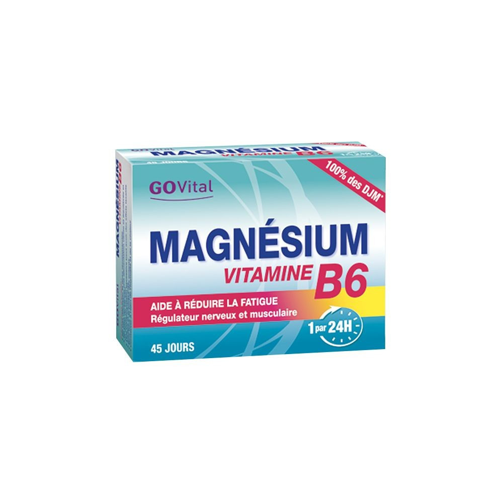 Go Vital magnésium vitamine B6 45 comprimés