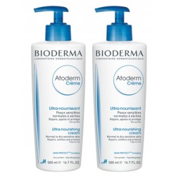 Bioderma Atoderm crème nourrissante peaux sèches duo 500ML