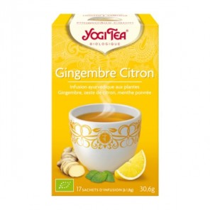 Yogi tea infusion gingembre citron 17 sachets 