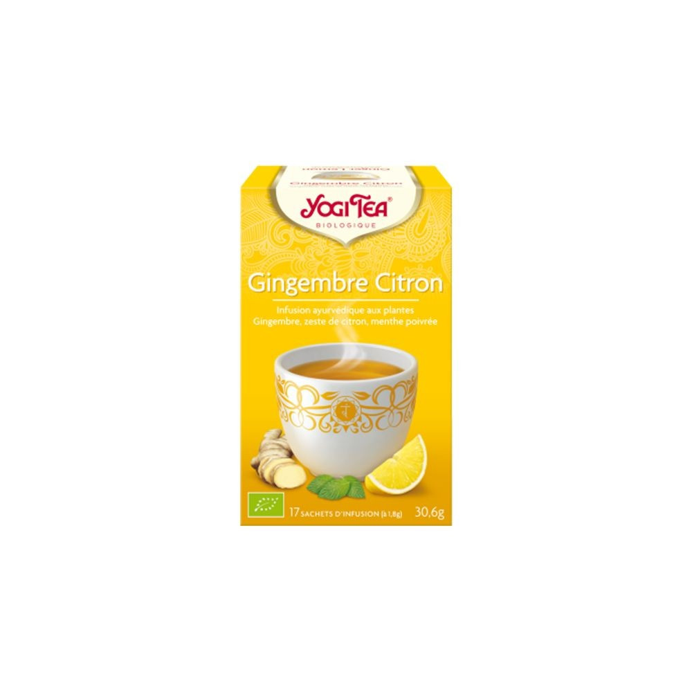 Yogi tea infusion gingembre citron 17 sachets 
