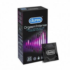 Durex orgasm'intense 10 préservatifs perlés et nervurés