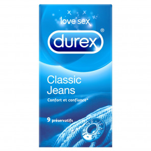 Durex Préservatif Classic Jeans Boite de 9