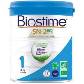 Biostime SN-2 Bio Plus 1er Âge De 0 à 6 Mois 800 Grammes