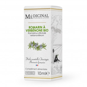 Medicinal Huile Essentielle Bio 10Ml Romarin à Verbénone