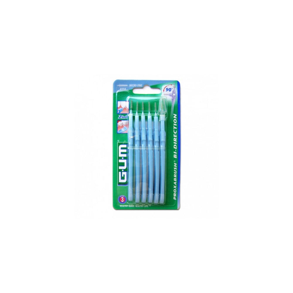 Gum Bi-Direction Brossette 0.9mm Bleu
