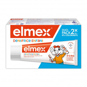 Elmex Dentifrice Anti Caries Bébé 3 à 6 Ans 2x50Ml