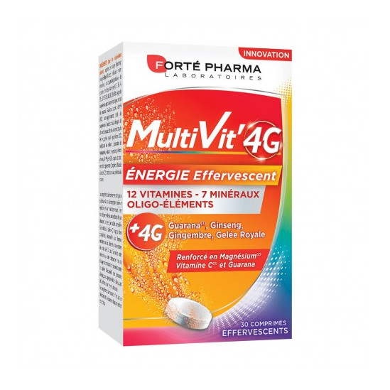 Forté Pharma Multivit 4G Energie 30 Comprimés Effervescents