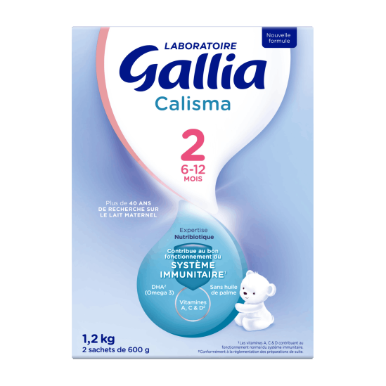 Lait Calisma - Relais Allaitement - 2e Age - 6 Mois A 1 An - 800g - Gallia
