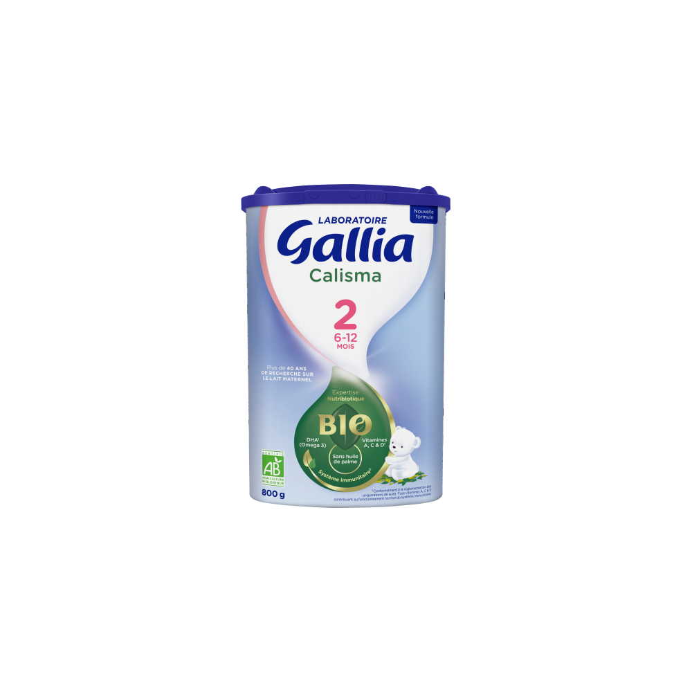 Gallia calisma bio lait 2ème âge 800g