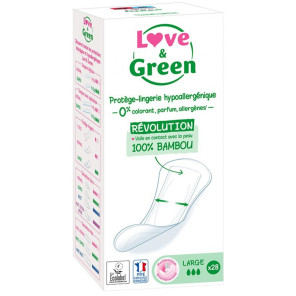 Love and green Protège Lingerie hypoallergéniques large paquet de 28