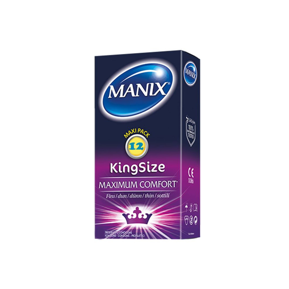 Manix Préservatifs King Size Max Boite de 12