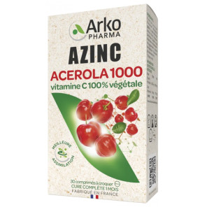 Arkopharma Zinc Végétal Acerola 1000 30 Comprimés