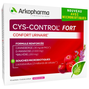Arkopharma Cys Control Fort 10 Sachets + 5 Sticks