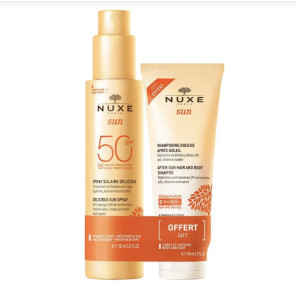 Nuxe Solaires Spray SPF50 150Ml et Shampooing 100Ml Offert
