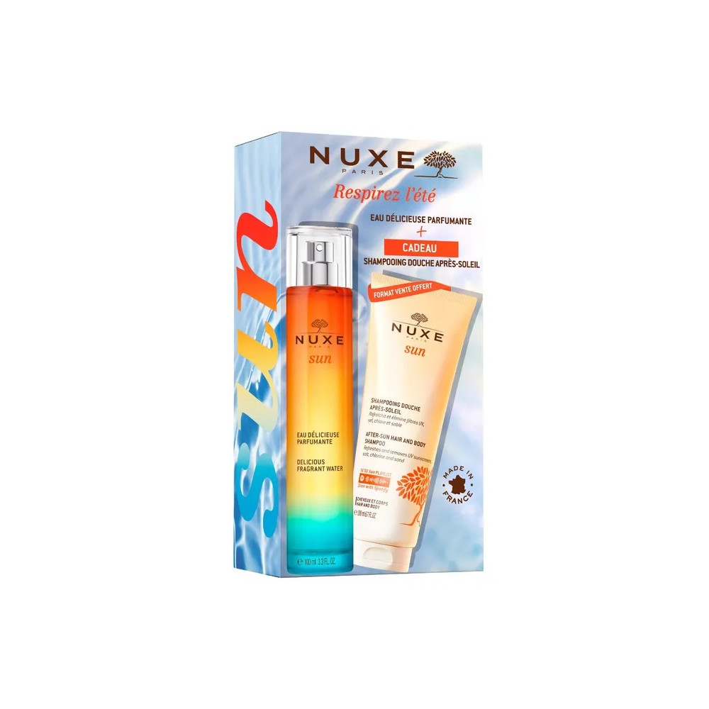 Nuxe Sun Eau Délicieuse Parfumante 100Ml et Shampooing Douche Après Soleil 200Ml Offert