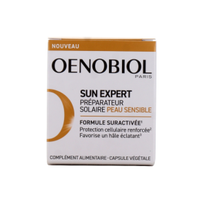 Oenobiol Sun Expert Préparation Solaire Peaux Sensibles 30 Capsules