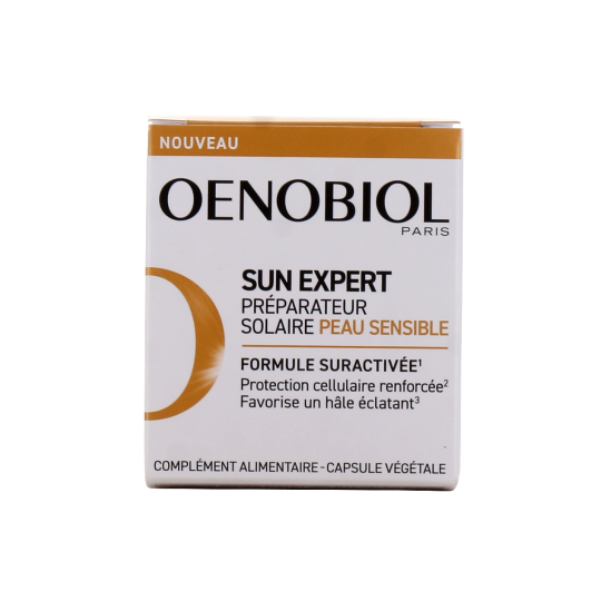 Oenobiol Sun Expert Préparation Solaire Peaux Sensibles 30 Capsules