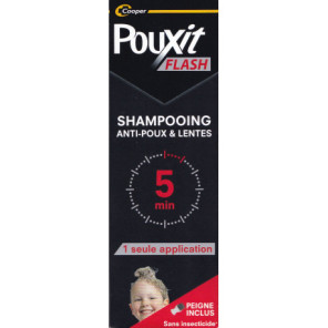 Pouxit Flash Traitement Anti Poux et Lentes Shampooing 100Ml