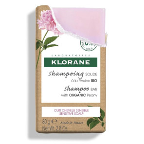 Klorane Shampooing Solide Pivoine Bio 80 Grammes