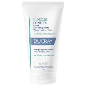 Ducray Hidrosis Control Crème Anti Transpirante Visage, Mains et Pieds 50Ml