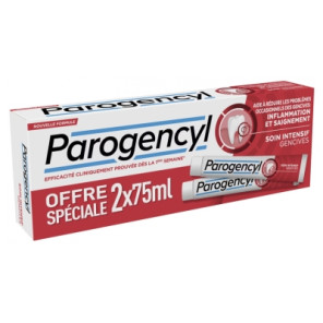 Parogencyl Dentifrice Soin Intensif Gencives Menthe 2x75Ml