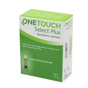 One Touch Select Plus 2 Flacons de 50 Bandelettes Réactives