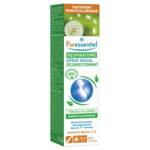 Puressentiel Spray Nasal Décongestionnant Allergie 30Ml