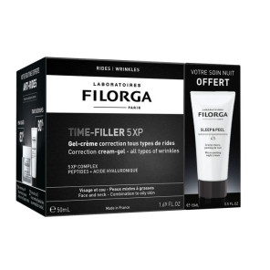 Filorga Time Filler 5XP Gel Crème 50Ml et Sleep and Peel 15Ml Offert