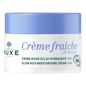 Nuxe Crème Fraiche de Beauté Crème Riche Eclat Hydratante Bio 24H 50Ml