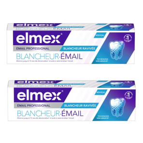Elmex Dentifrice Opti Email Blancheur 2x75Ml