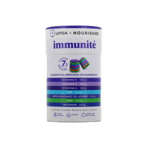 Upsa Nourished Gummies 7 en 1 Immunité Boite de 30