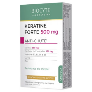 Biocyte Keratine Forte Anti-Chute 40 Gélules pas cher 3ppharma