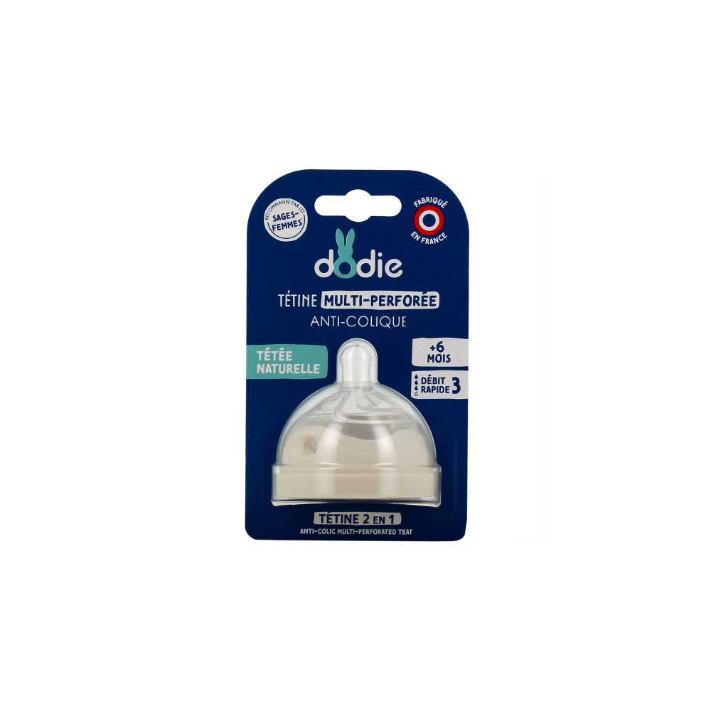 Dodie Tétines Multi Perforées Débit 3 Plus de 6 Mois pas cher 3ppharma
