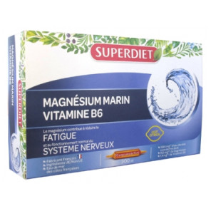 Superdiet Magnésium Marin et Vitamine B6 20 Ampoules