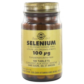 Solgar Selenium complément alimentaire 100µg 100 Comprimés
