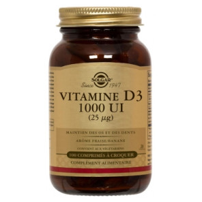 Solgar Vitamine D3 1000 UI (25mcg) 100 Comprimés