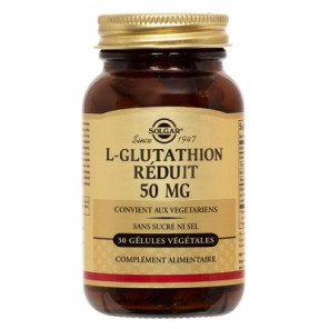 Solgar L-Glutathion Réduit 50 mg 30 Gélules Végétales