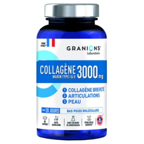 Granions Collagène Marin Type I et II 3000 mg 80 Comprimés