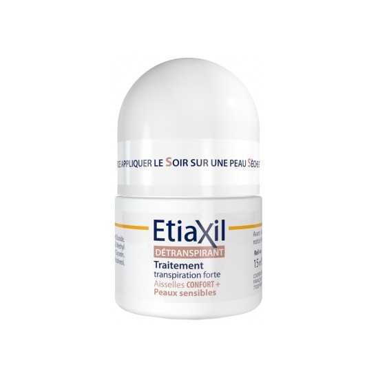 Etiaxil Traitement Détranspirant Confort+ Aisselles Peaux Sensibles Roll-On 15Ml pas cher 3ppharma